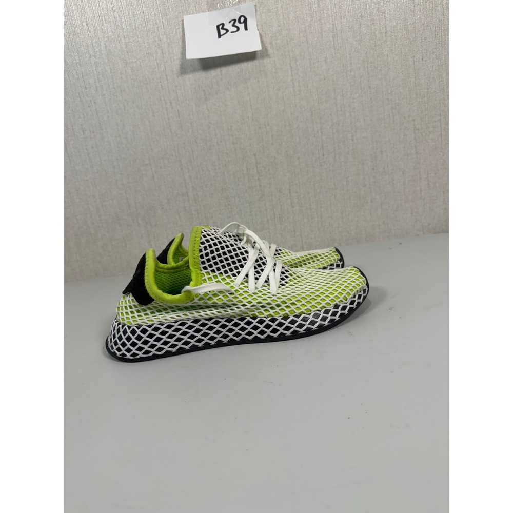 Adidas Deerupt Runner Women's Size 4.5 Lime Green White Netting B37474